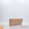 Moulure à panneau en bois - M340 - 3/4 x 1-7/8 - Chêne rouge | Wood panel moulding - M340 - 3/4 x 1-7/8 - Red oak
