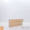 Moulure à panneau en bois - M340 - 3/4 x 1-7/8 - Pin blanc jointé | Wood panel moulding - M340 - 3/4 x 1-7/8 - Jointed white pine