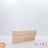 Moulure à panneau en bois - M340 - 3/4 x 1-7/8 - Pin blanc jointé | Wood panel moulding - M340 - 3/4 x 1-7/8 - Jointed white pine