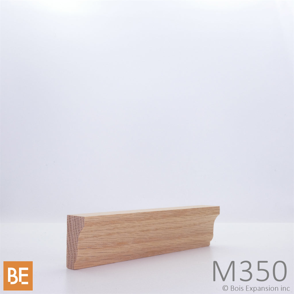 Moulure en bois - M350 - 11/16 x 1-1/4 - Chêne rouge | Wood moulding - M350 - 11/16 x 1-1/4 - Red oak