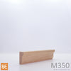 Moulure en bois - M350 - 11/16 x 1-1/4 - Chêne rouge | Wood moulding - M350 - 11/16 x 1-1/4 - Red oak