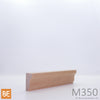 Moulure en bois - M350 - 11/16 x 1-1/4 - Merisier | Wood moulding - M350 - 11/16 x 1-1/4 - Yellow birch