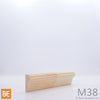 Cimaise en bois - M38 Le Domaine - 5/8 x 1-3/16 - Pin blanc jointé | Wood chair rail - M38 Le Domaine - Jointed white pine