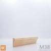 Cimaise en bois - M38 Le Domaine - 5/8 x 1-3/16 - Pin blanc jointé | Wood chair rail - M38 Le Domaine - Jointed white pine