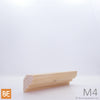 Corniche en bois - M4 Ogee - 3/4 x 1-5/8 - Pin blanc noueux | Wood crown moulding - M4 Ogee - 3/4 x 1-5/8 - Knotty white pine