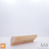 Corniche en bois - M4 Ogee - 3/4 x 1-5/8 - Pin blanc noueux | Wood crown moulding - M4 Ogee - 3/4 x 1-5/8 - Knotty white pine