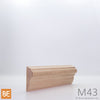 Cimaise en bois - M43 - 3/4 x 1-3/4 - Merisier | Wood chair rail - M43 - 3/4 x 1-3/4 - Yellow birch