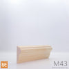 Cimaise en bois - M43 - 3/4 x 1-3/4 - Pin blanc jointé | Wood chair rail - M43 - 3/4 x 1-3/4 - Jointed white pine