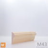 Cimaise en bois - M43 - 3/4 x 1-3/4 - Pin blanc jointé | Wood chair rail - M43 - 3/4 x 1-3/4 - Jointed white pine