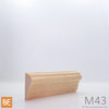Cimaise en bois - M43 - 3/4 x 1-3/4 - Pin sélect rouge | Wood chair rail - M43 - 3/4 x 1-3/4 - Select red pine