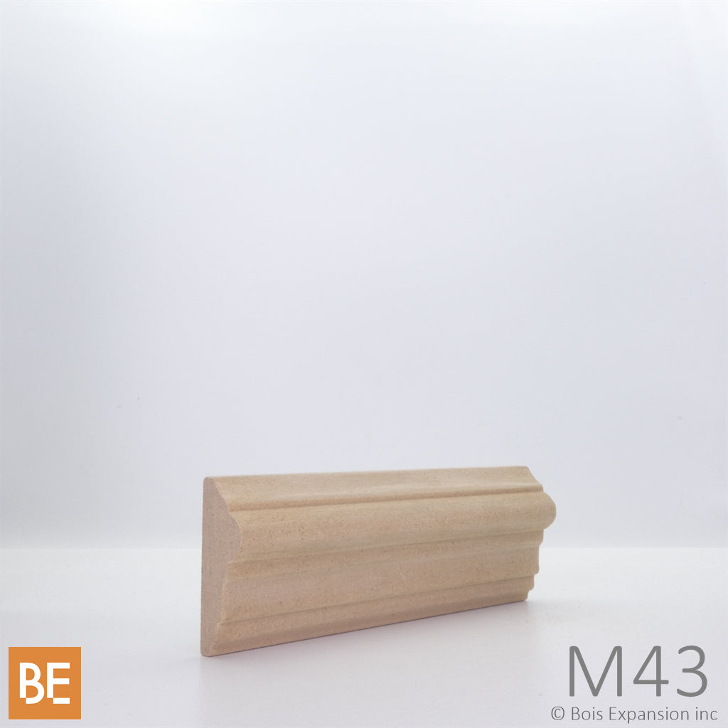 Cimaise en fibre de bois - M43MDF Unie- 5/8 x 1-3/4 - MDF | MDF chair rail - M43MDF Plain - Fiberboard