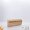 Cimaise en fibre de bois embossée - M43EMDF Fleurs (E)- 5/8 x 1-3/4 - MDF | Embossed MDF chair rail - M43EMDF - Flowers (E) - Fiberboard
