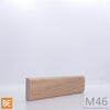 Astragale de porte en bois - M46 Plat - 1/2 x 1-1/2 - Chêne rouge | Wood astragal - M46 Flat - 1/2 x 1-1/2 - Red oak