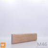 Astragale de porte en bois - M46 Plat - 1/2 x 1-1/2 - Merisier | Wood astragal - M46 Flat - 1/2 x 1-1/2 - Yellow birch