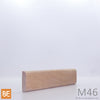 Astragale de porte en bois - M46 Plat - 1/2 x 1-1/2 - Merisier | Wood astragal - M46 Flat - 1/2 x 1-1/2 - Yellow birch
