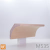 Corniche en bois - M535 Gorge - 1-1/8 x 3-3/8 - Érable | Wood crown moulding - M535 Cove - 1-1/8 x 3-3/8 - Maple