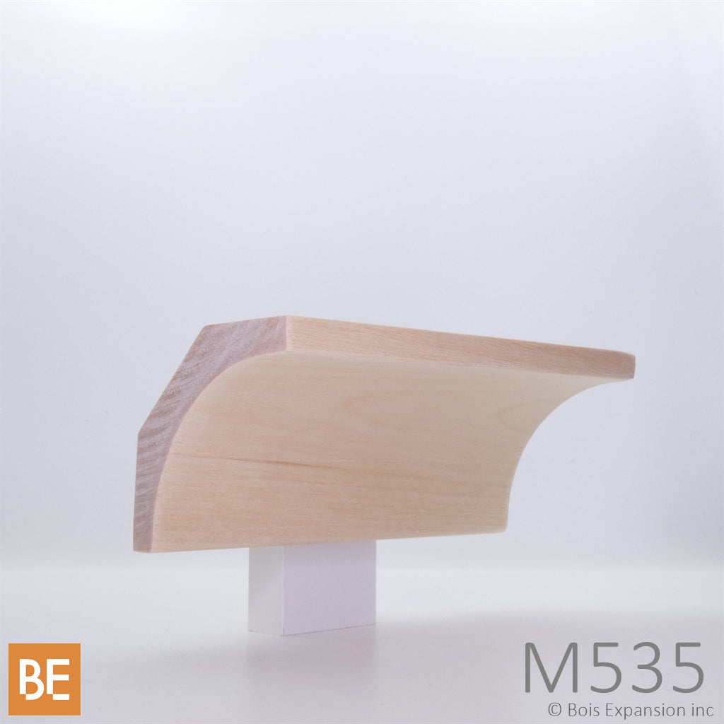 Corniche en bois - M535 Gorge - 1-1/8 x 3-3/8 - Érable | Wood crown moulding - M535 Cove - 1-1/8 x 3-3/8 - Maple