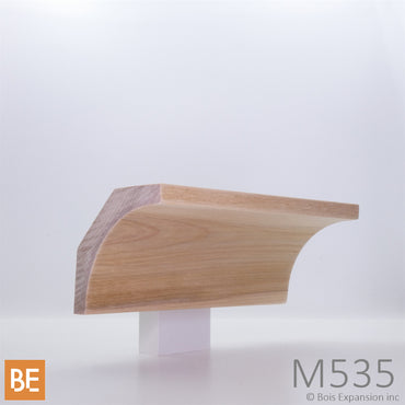Corniche en bois - M535 Gorge - 1-1/8 x 3-3/8 - Merisier | Wood crown moulding - M535 Cove - 1-1/8 x 3-3/8 - Yellow birch