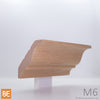 Corniche en bois - M6 Doucine - 3/4 x 4 - Chêne rouge | Wood crown moulding - M6 - 3/4 x 4 - Red oak