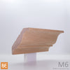 Corniche en bois - M6 Doucine - 3/4 x 4 - Chêne rouge | Wood crown moulding - M6 - 3/4 x 4 - Red oak