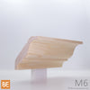 Corniche en bois - M6 Doucine - 3/4 x 4 - Pin blanc jointé | Wood crown moulding - M6 - 3/4 x 4 - Jointed white pine