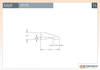 Réducteur à plancher en bois - M69 Transition pour plancher 3/4 - 3/4 x 2-1/8 - Dessin technique | Wood reducer for 3/4 flooring - 3/4 x 2-1/8  - Technical drawing