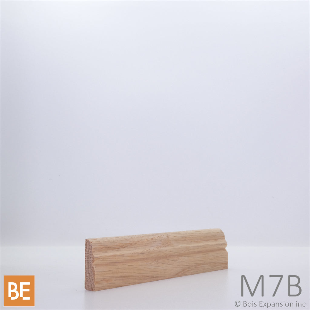 Arrêt de porte en bois - M7B Colonial - 3/8 x 1-1/8 - Chêne rouge | Wood door stopper - M7B Colonial - 3/8 x 1-1/8 - Red oak