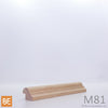 Moulure à panneau en bois - M81 Boudin - 13/16 x 1-1/8 - Chêne rouge | Wood panel moulding - M81 - 13/16 x 1-1/8 - Red oak