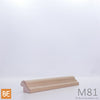 Moulure à panneau en bois - M81 Boudin - 13/16 x 1-1/8 - Merisier | Wood panel moulding - M81 - 13/16 x 1-1/8 - Yellow birch