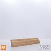 Moulure à panneau en bois - M89 Doucine - 1 x 1 - Chêne rouge | Wood panel moulding - M89 - 1 x 1 - Red oak