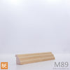 Moulure à panneau en bois - M89 Doucine - 1 x 1 - Pin blanc jointé | Wood panel moulding - M89 - 1 x 1 - Jointed white pine