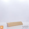 Moulure à panneau en bois - M89 Doucine - 1 x 1 - Pin blanc jointé | Wood panel moulding - M89 - 1 x 1 - Jointed white pine