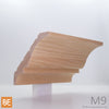 Corniche en bois - M9 Doucine - 3/4 x 5 - Chêne rouge | Wood crown moulding - M9 - 3/4 x 5 - Red oak