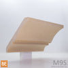 Corniche en fibre de bois - M9MDF Embossée - 5/8 x 5 - MDF | MDF crown moulding - M9MDF Embossed - 5/8 x 5 - Medium-density fiberboard