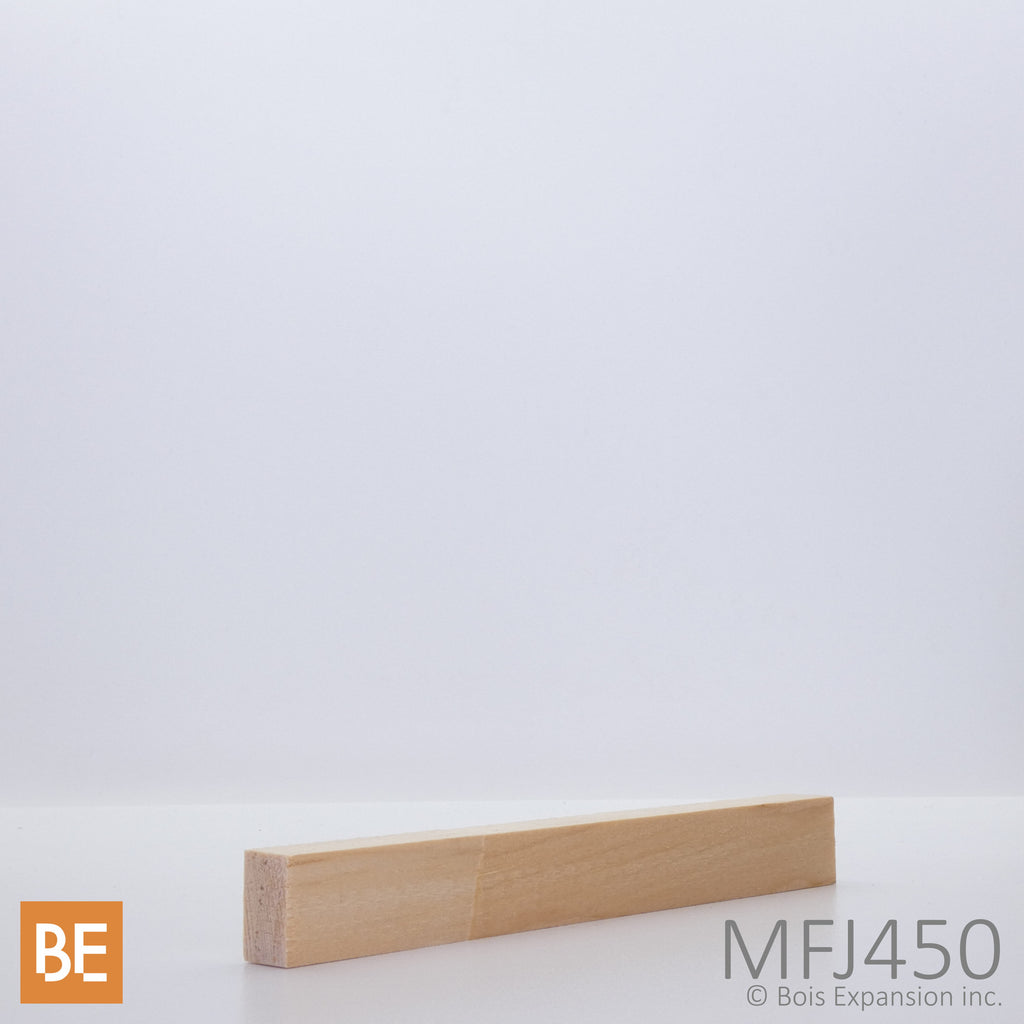 Moulure en bois - MFJ450 Rectangulaire- 7/16 x 11/16 - Pin blanc jointé | Wood moulding - MFJ450 Rectangular - 7/16 x 11/16 - Jointed White Pine