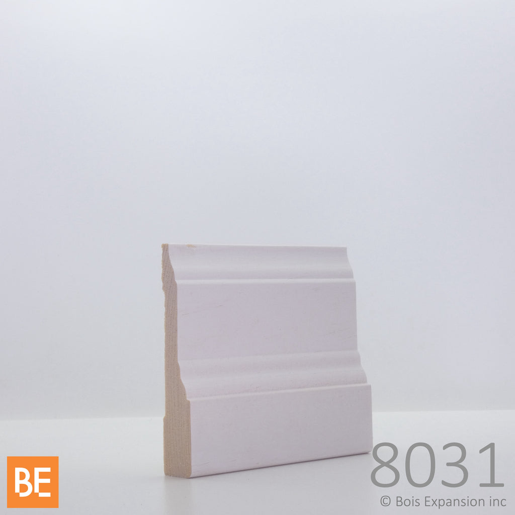Cadrage en bois avec apprêt - MFP8031 - 11/16 x 3-1/2 - Pin blanc jointé avec apprêt | Wood casing - MFP8031 - 11/16 x 3-1/2 - Primed jointed white pine
