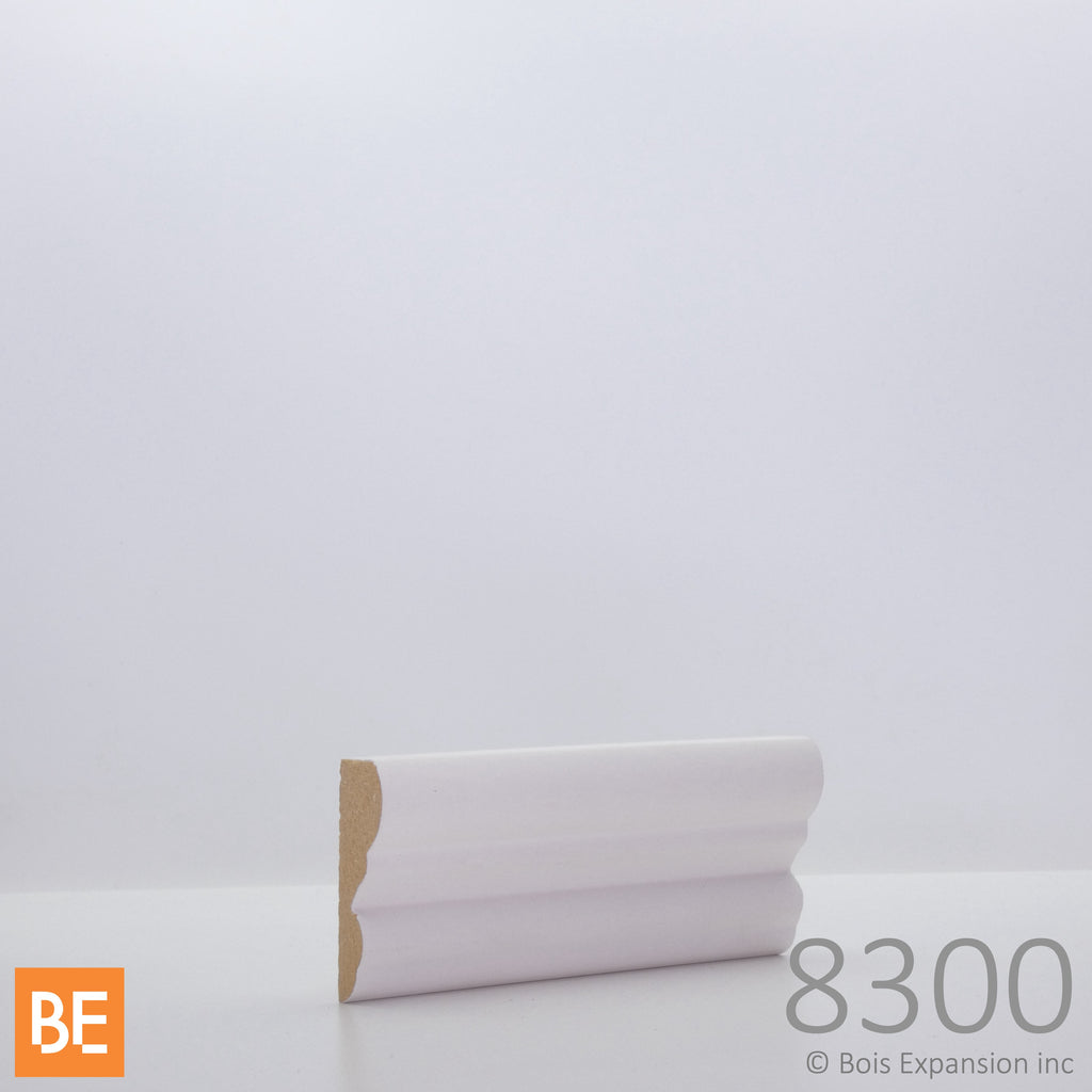 Cimaise en fibre de bois avec apprêt - MFP8300 - 5/8 x 1-3/4 - MDF | Primed MDF chair rail - MFP8300 - 5/8 x 1-3/4 - Fiberboard