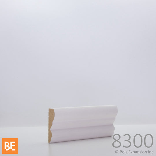 Cimaise en fibre de bois avec apprêt - MFP8300 - 5/8" x 1-3/4" - MDF