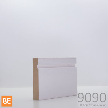 Cadrage en fibre de bois avec apprêt - MFP9090 Encoche - 5/8 x 3 - MDF | Primed MDF casing - MFP9090 Grooved - 5/8 x 3 - Fiberboard