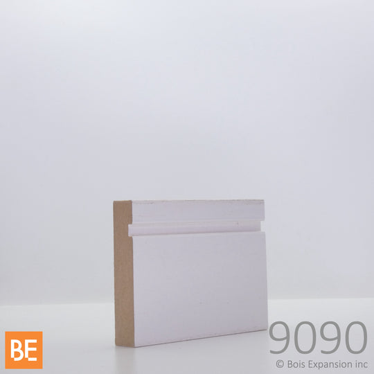 Cadrage en fibre de bois avec apprêt - MFP9090 Encoche - 5/8" x 3" - MDF