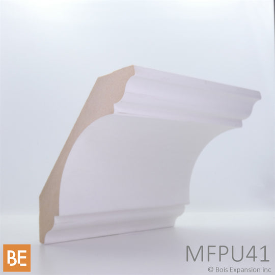 Corniche en bois avec apprêt - MFPU41 - 1-3/16" x 6-5/16"