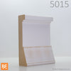 Tête de porte en fibre de bois avec apprêt - MFPU5015 Fronton zen - 1 x 5-1/2 - MDF | Primed MDF door head - MFPU50105 Zen architrave - 1 x 5-1/2 - Fiberboard