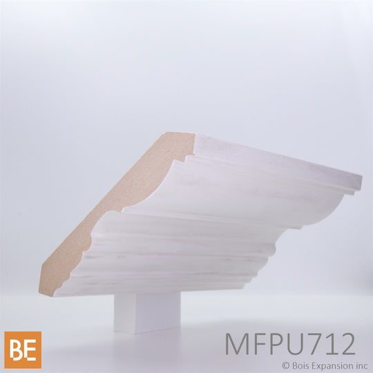 Corniche en fibre de bois avec apprêt - MFPU712 - 3/4" x 4-1/2" - MDF