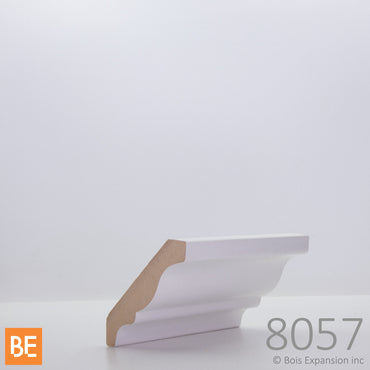 Corniche en fibre de bois avec apprêt - MFPU8057 - 9/16 x 3-1/16 - MDF | Primed MDF crown moulding - MFPU8057 - 9/16 x 3-1/16 - Fiberboard