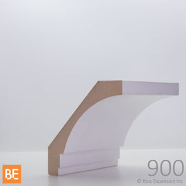 Corniche en fibre de bois avec apprêt - MFPU900 - 1 x 5-1/4 - MDF | Primed MDF crown moulding - MFPU900 - 1 x 5-1/4 - Fiberboard