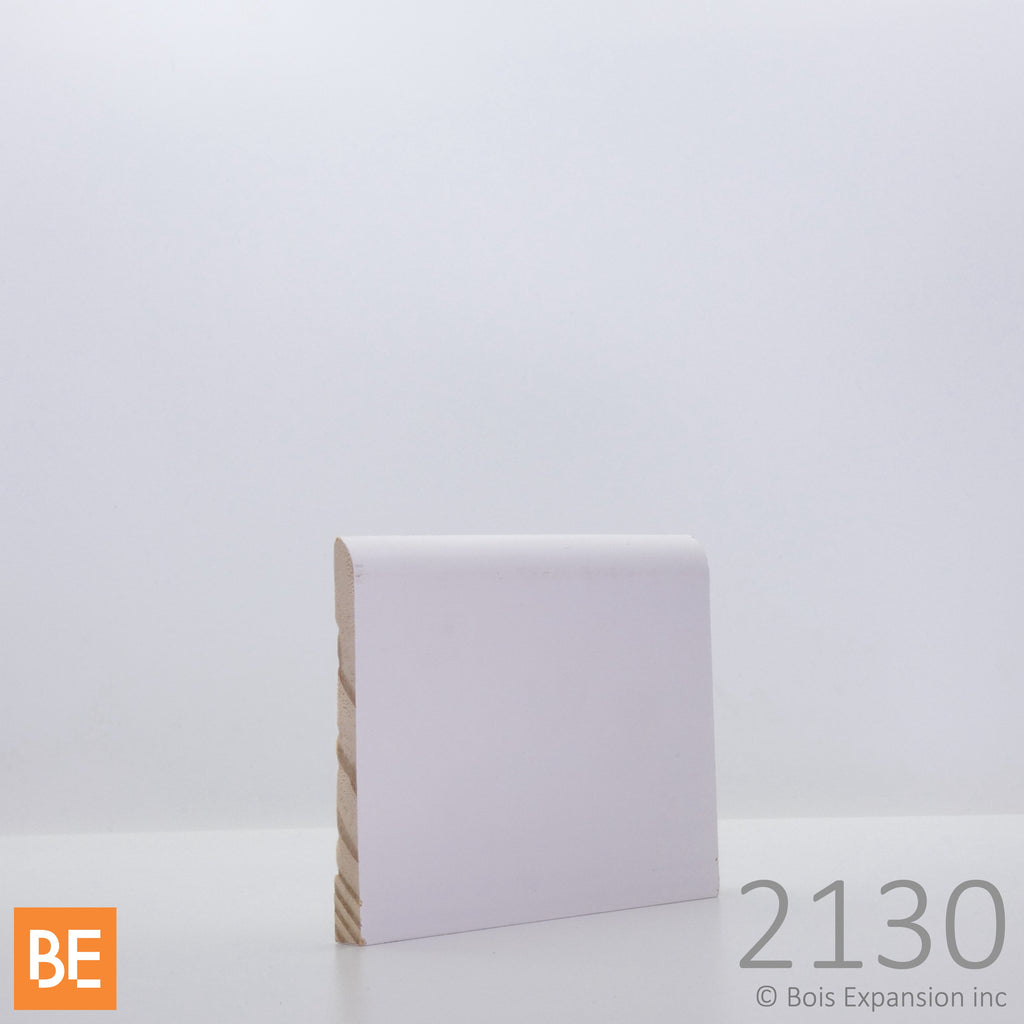 Plinthe en bois avec apprêt - MP2130 Régulière - 5/16 x 3-1/8 - Pin blanc jointé avec apprêt | Wood baseboard - MP2130 Regular - 5/16 x 3-1/8 - Primed jointed white pine