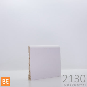 Plinthe en bois avec apprêt - MP2130 Régulière - 5/16 x 3-1/8 - Pin blanc jointé avec apprêt | Wood baseboard - MP2130 Regular - 5/16 x 3-1/8 - Primed jointed white pine