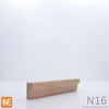 Nez de comptoir en bois - N16 - 5/8 x 1-1/16 - Chêne rouge | Wood countertop nosing - N16 - 5/8 x 1-1/16 - Red oak