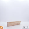 Nez de comptoir en bois - N16 - 5/8 x 1-1/16 - Merisier | Wood countertop nosing - N16 - 5/8 x 1-1/16 - Yellow birch