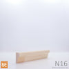 Nez de comptoir en bois - N16 - 5/8 x 1-1/16 - Pin blanc jointé | Wood countertop nosing - N16 - 5/8 x 1-1/16 - Jointed white pine